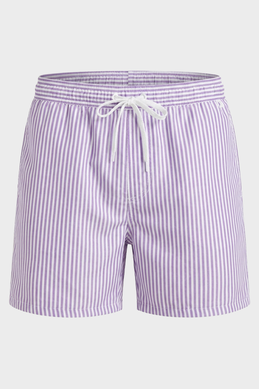 Herren Streifen-Badeshorts | Tunnelzug Quick-Dry