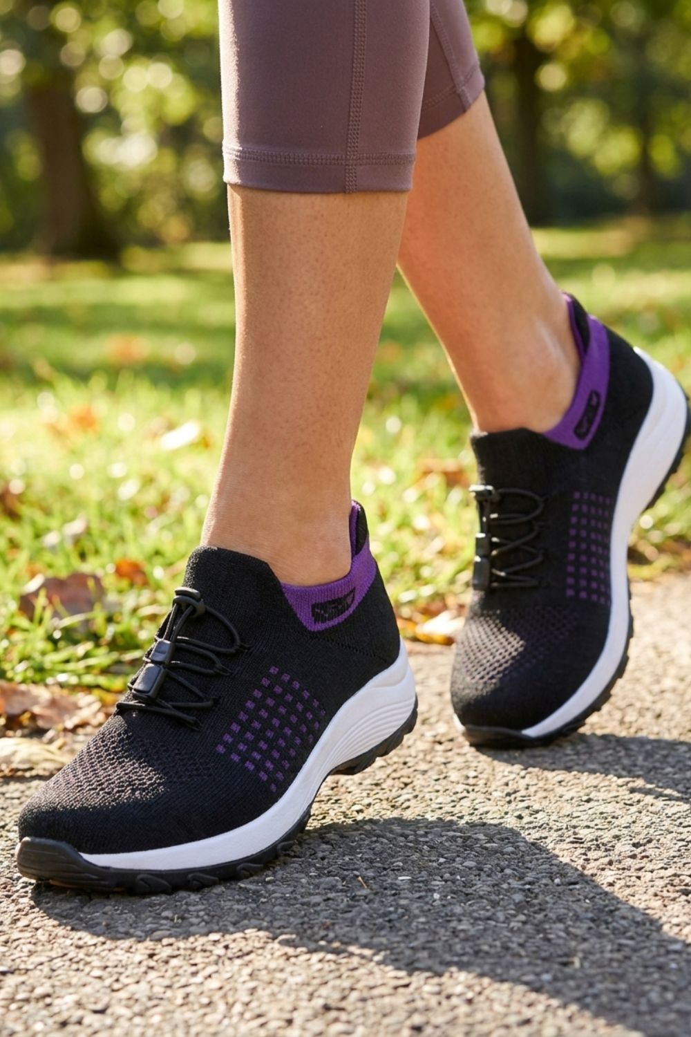 Damen Komfort-Sneaker Plantar-Fasciitis Mesh – Sicht von oben