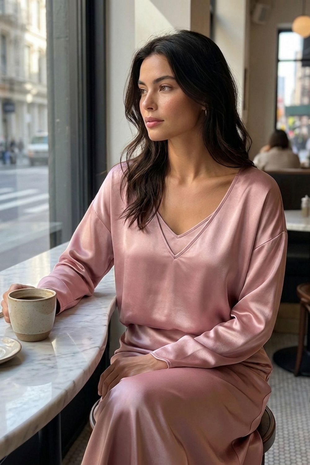 Damen Midi Twin-Set - Strick
