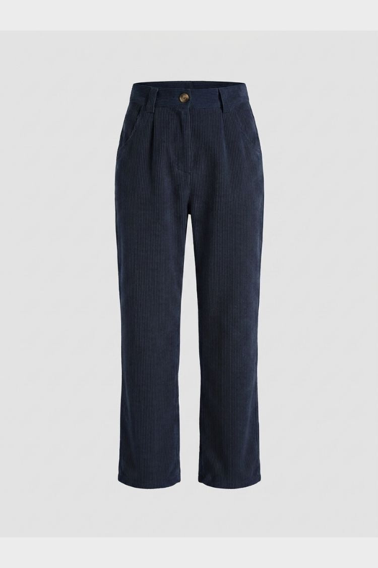 Damen Strukturhose | Straight Fit