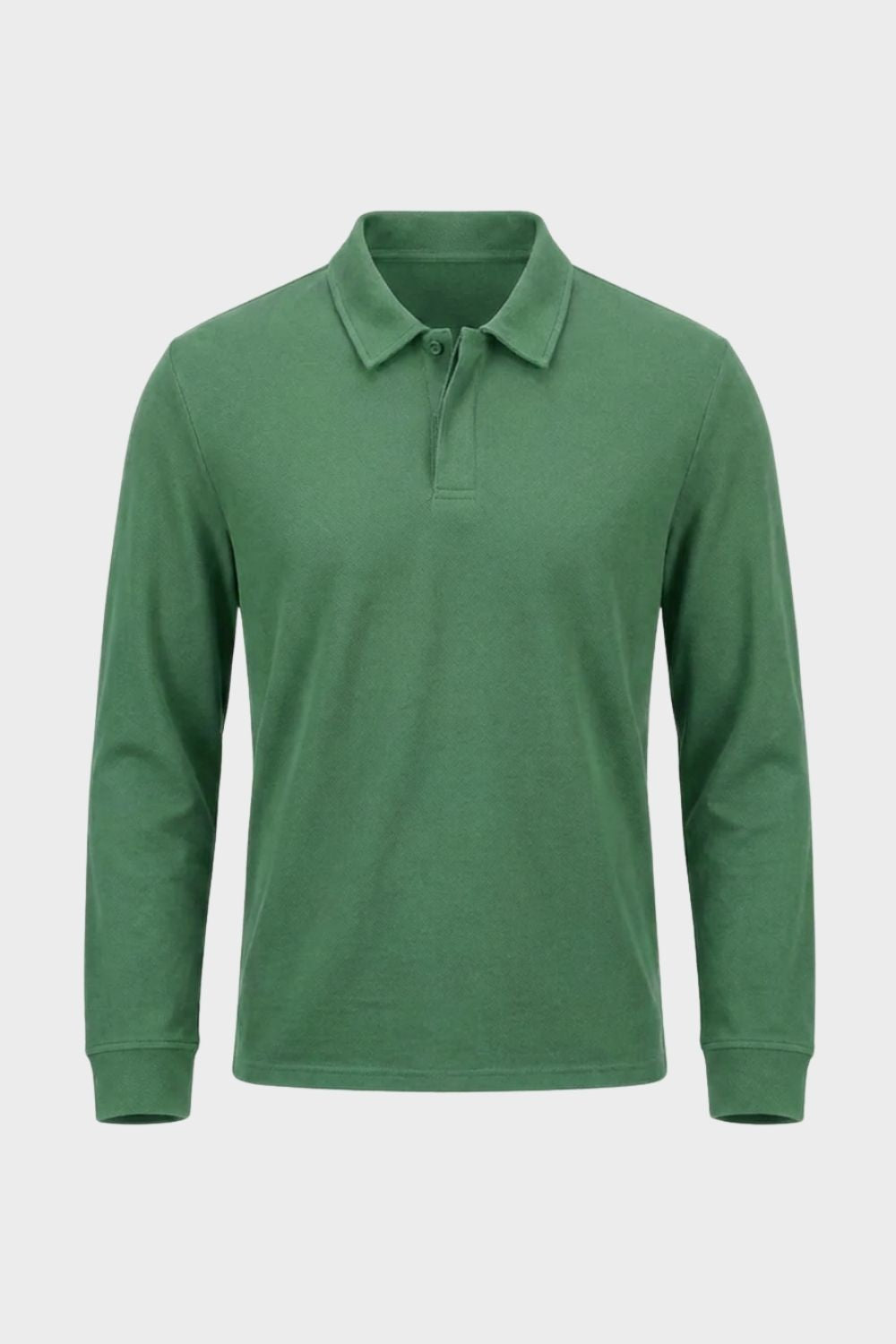 Herren Langarm-Polo | Polokragen & Knopfleiste