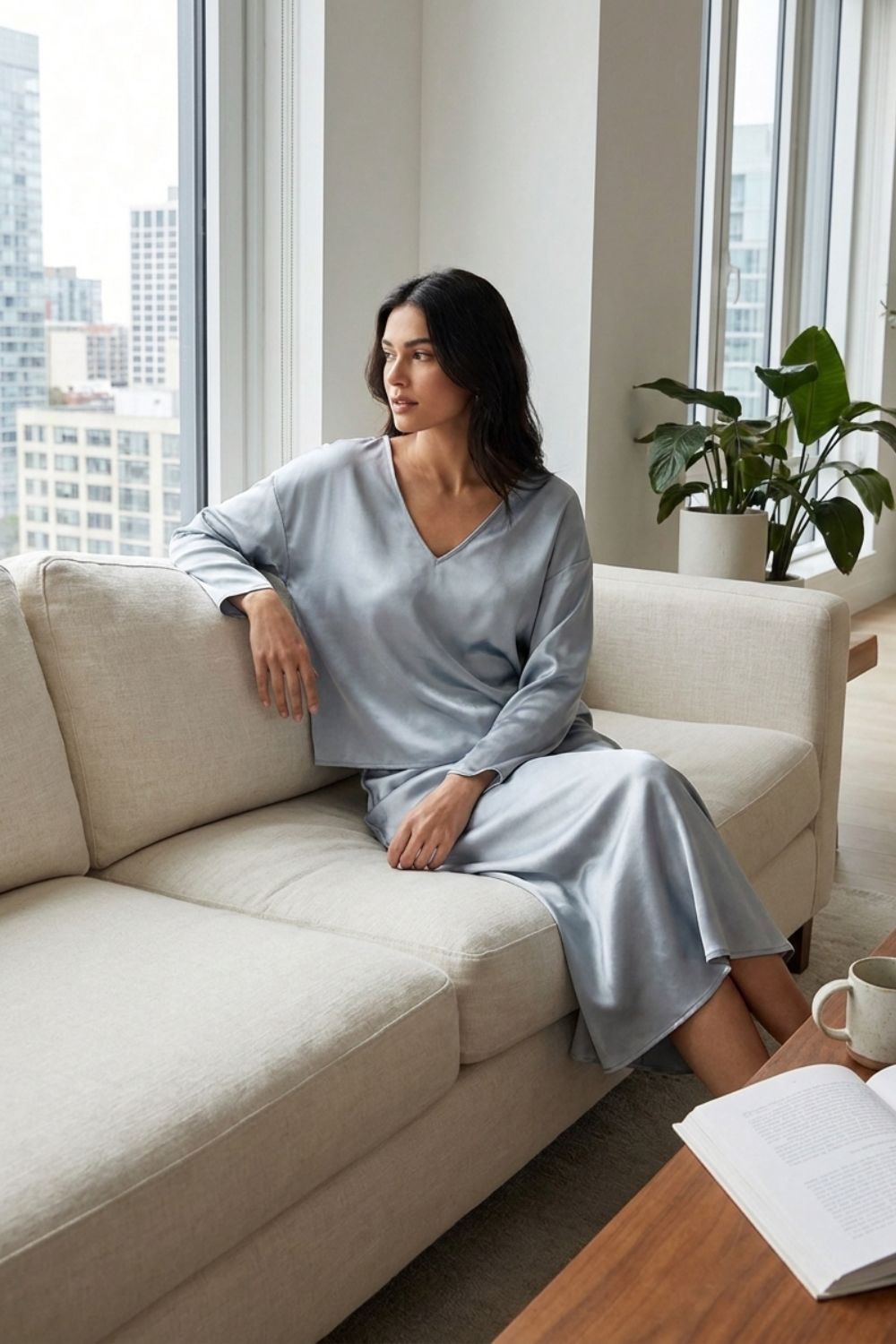 Damen Midi Twin-Set - Strick