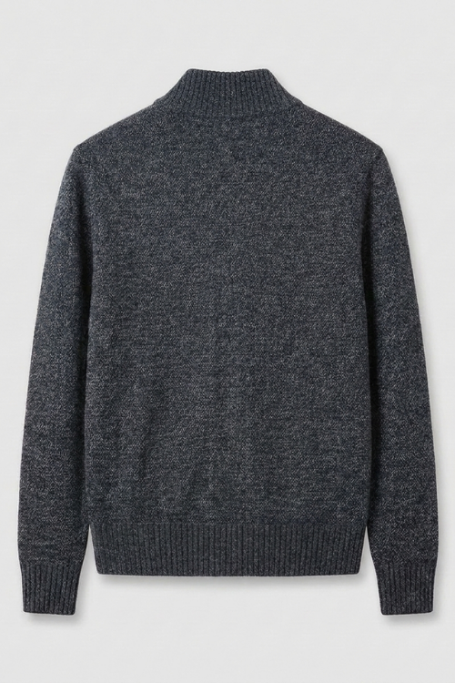 Herren Strickjacke mit Reißverschluss | Stehkragen