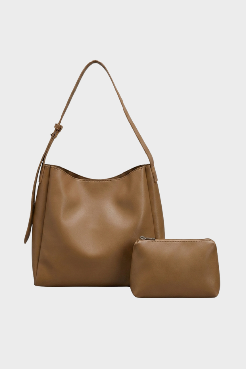 Damen Schultertasche mit Etui | Schmaler Träger