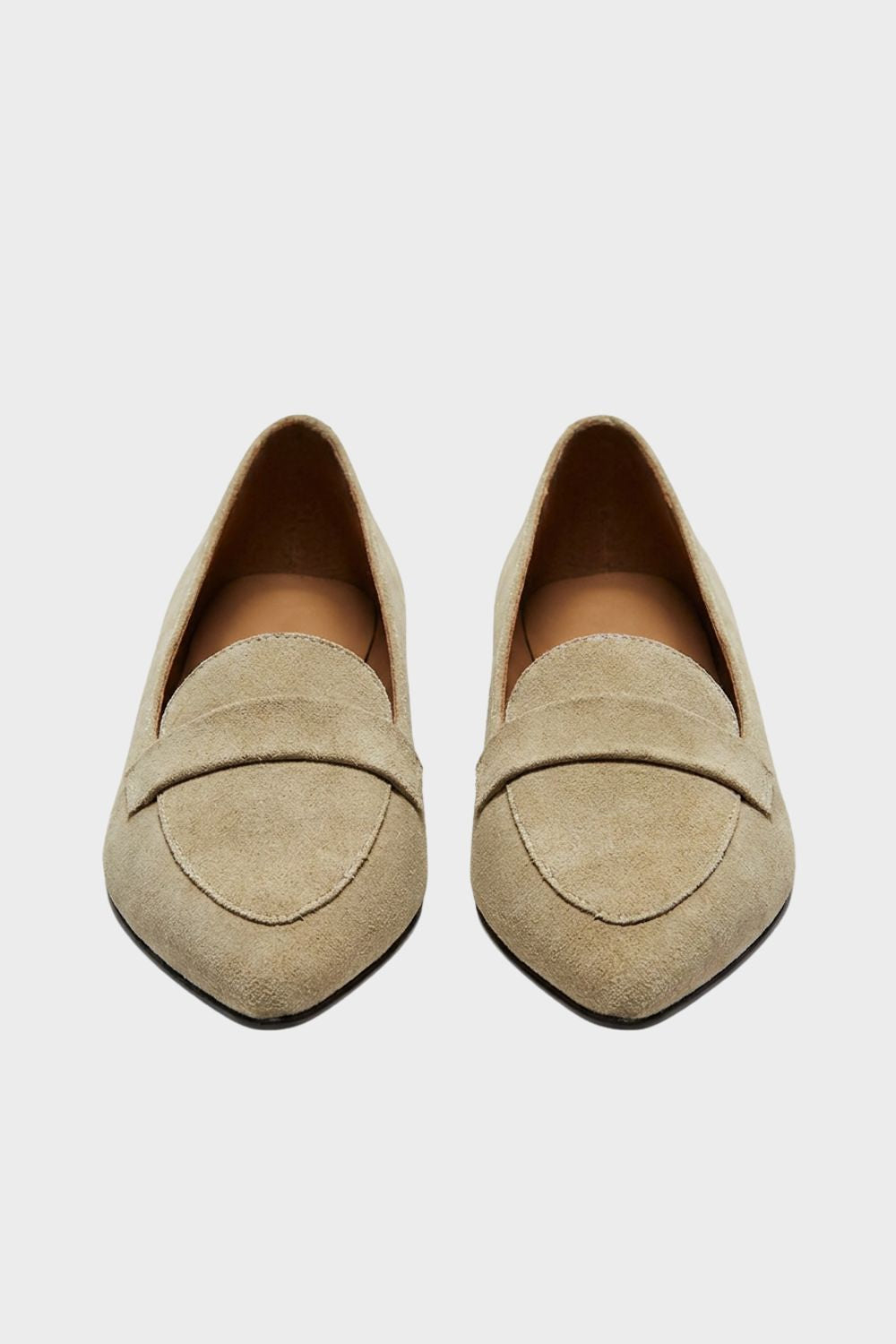 Damen Spitze Loafer Wildleder Slip-On – Hauptansicht