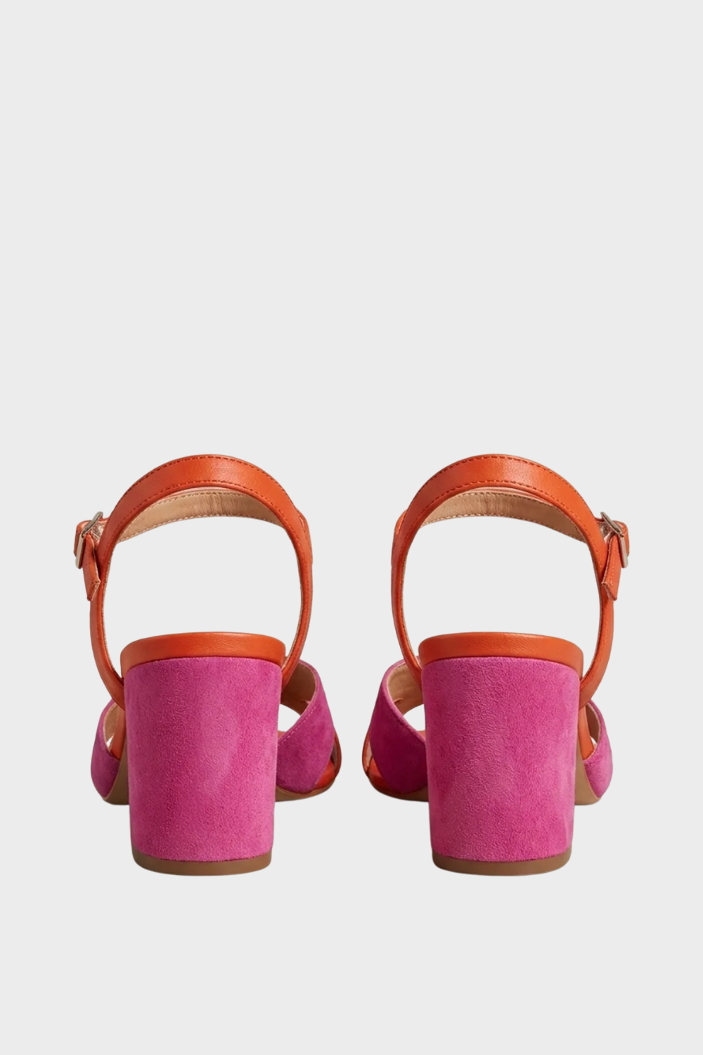 Damen Sandalette | Color-Block Blockabsatz