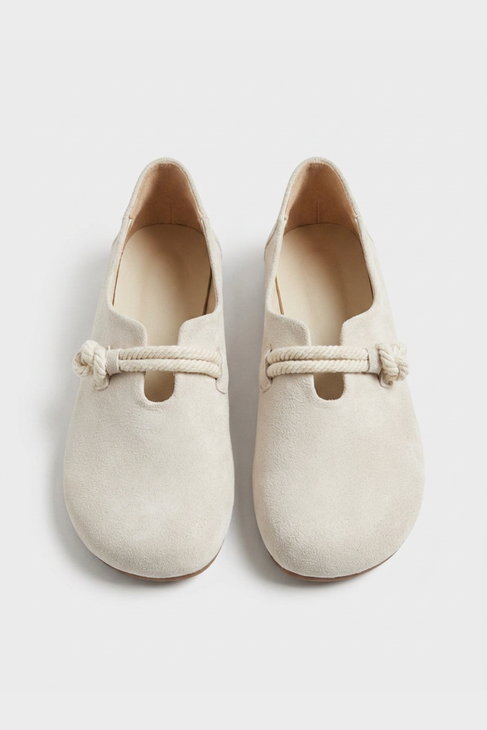 Damen Slip-On Ballerinas - Schleifendetail