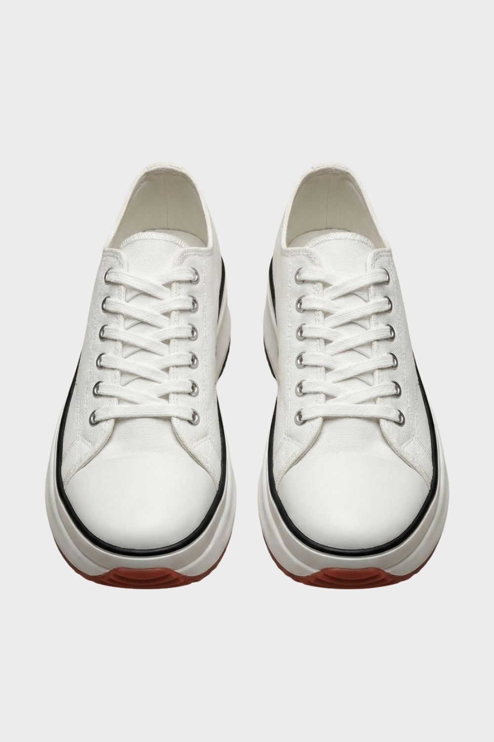 Damen Gummikappe Schnürung Low Sneaker