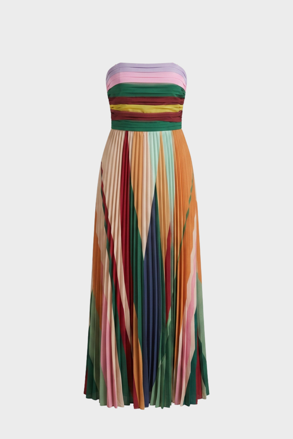 Damen Festkleid Maxi - Aquarellprint