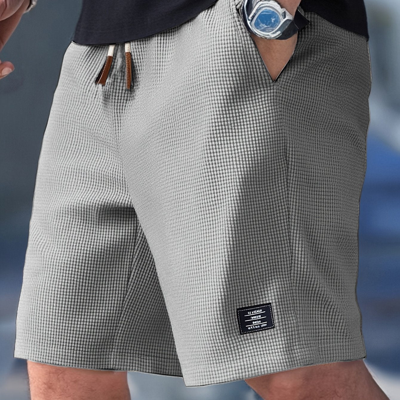 Herren Sommer-Shorts Locker Leicht – Front-Detail