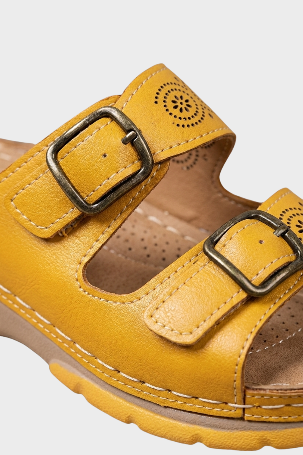 Damen Orthopädische Mules | Doppel-Schnalle