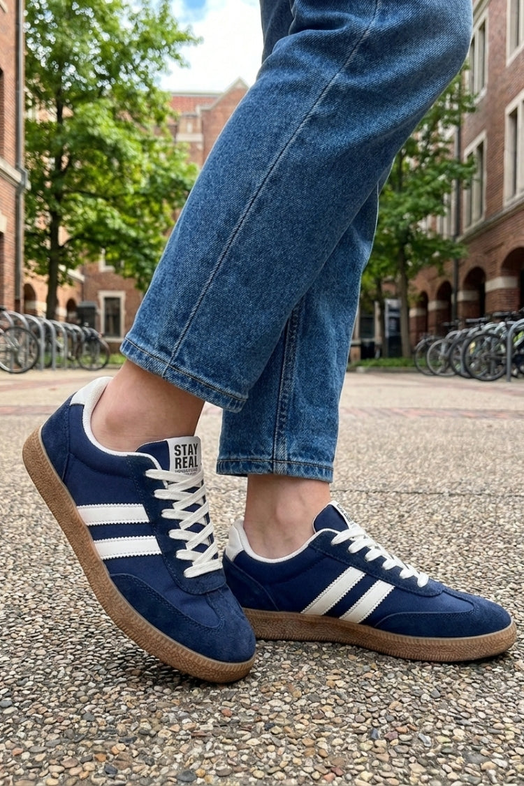 Damen Retro-Sneaker | Kontraststreifen-Design