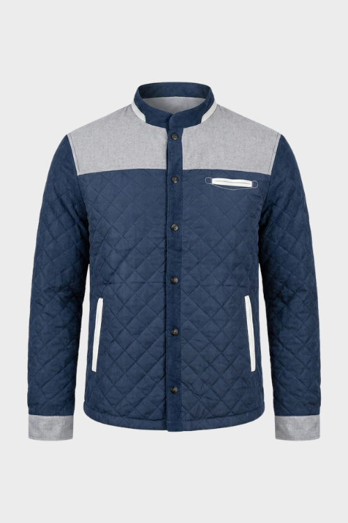 Herren Steppjacke | Kontrastdetails