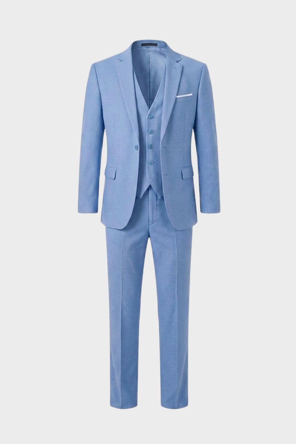 Herren Dreiteiler Notch-Revers V-Weste – Material-Detail