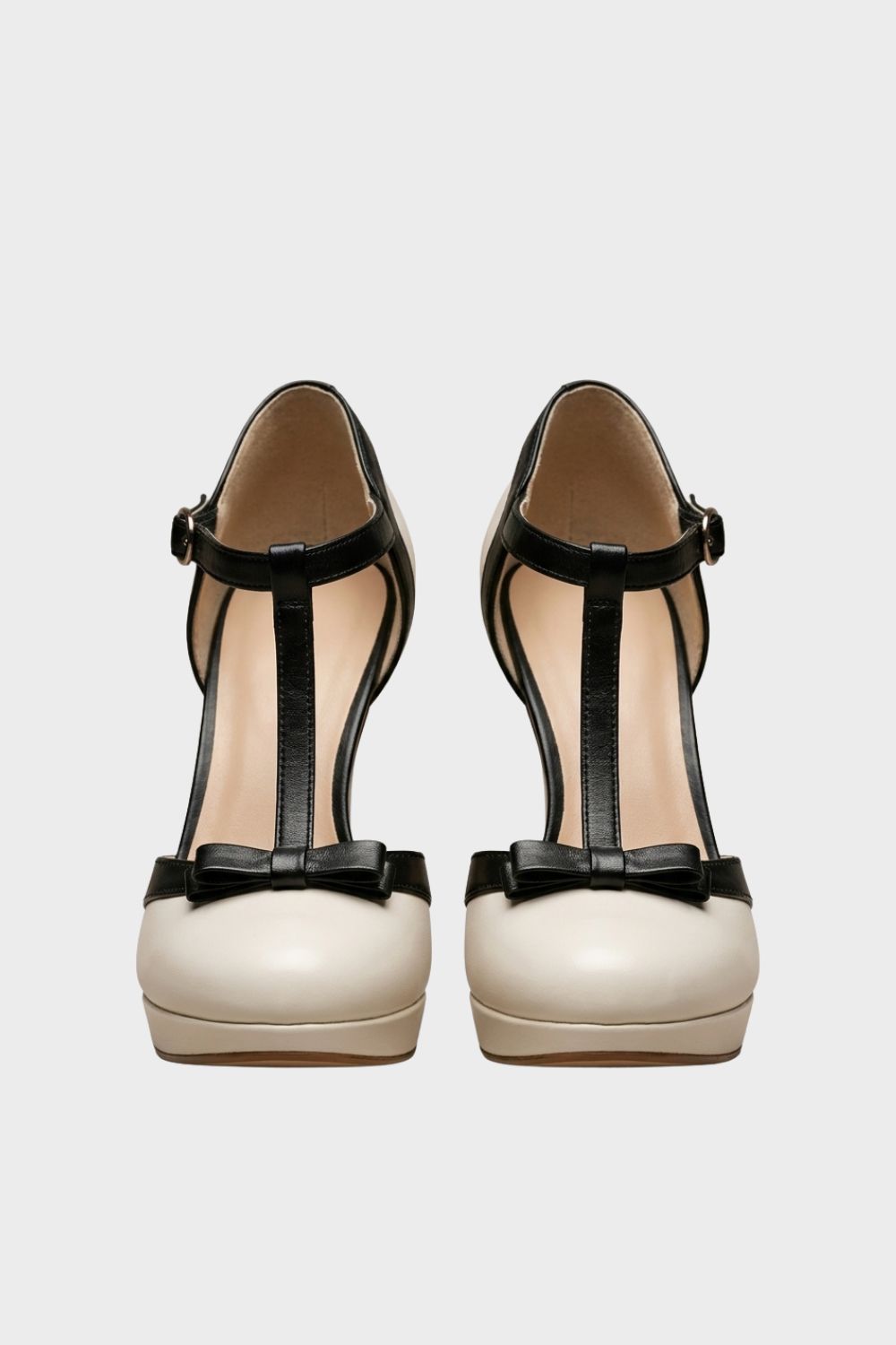 Damen Plateau-Pumps T-Steg Mini-Plateau – Lifestyle-Look
