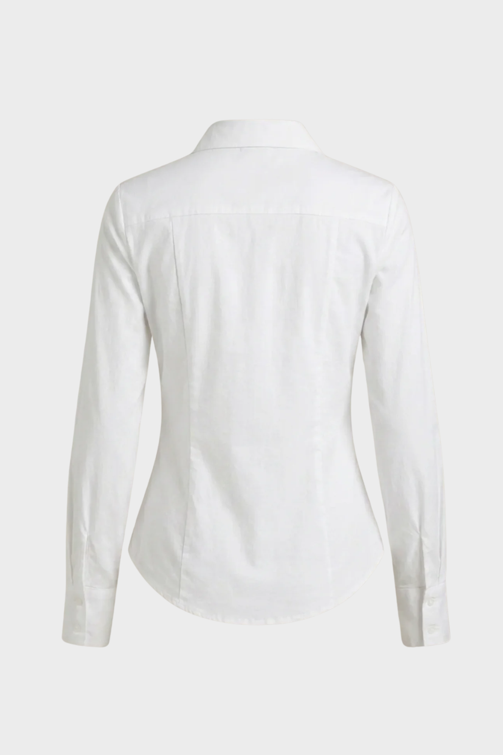 Damen Bluse V-Ausschnitt Knopfleiste – Profil-Ansicht