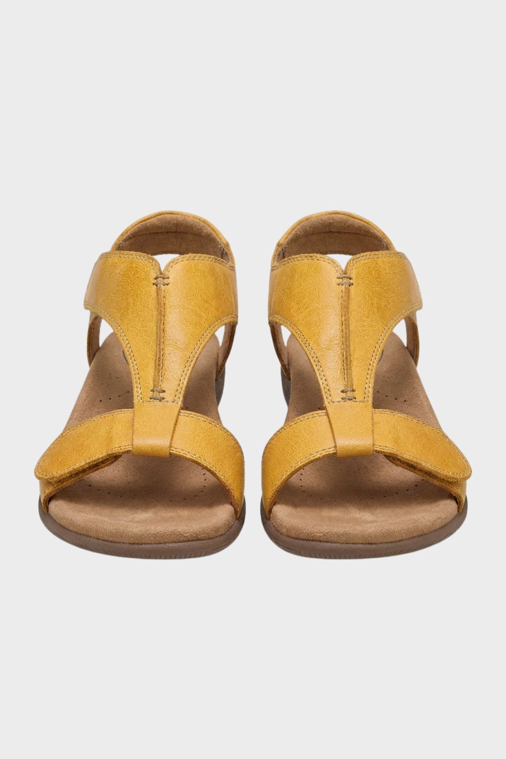 Damen Komfort Sandalen T-Riemen Klett – Lifestyle-Look