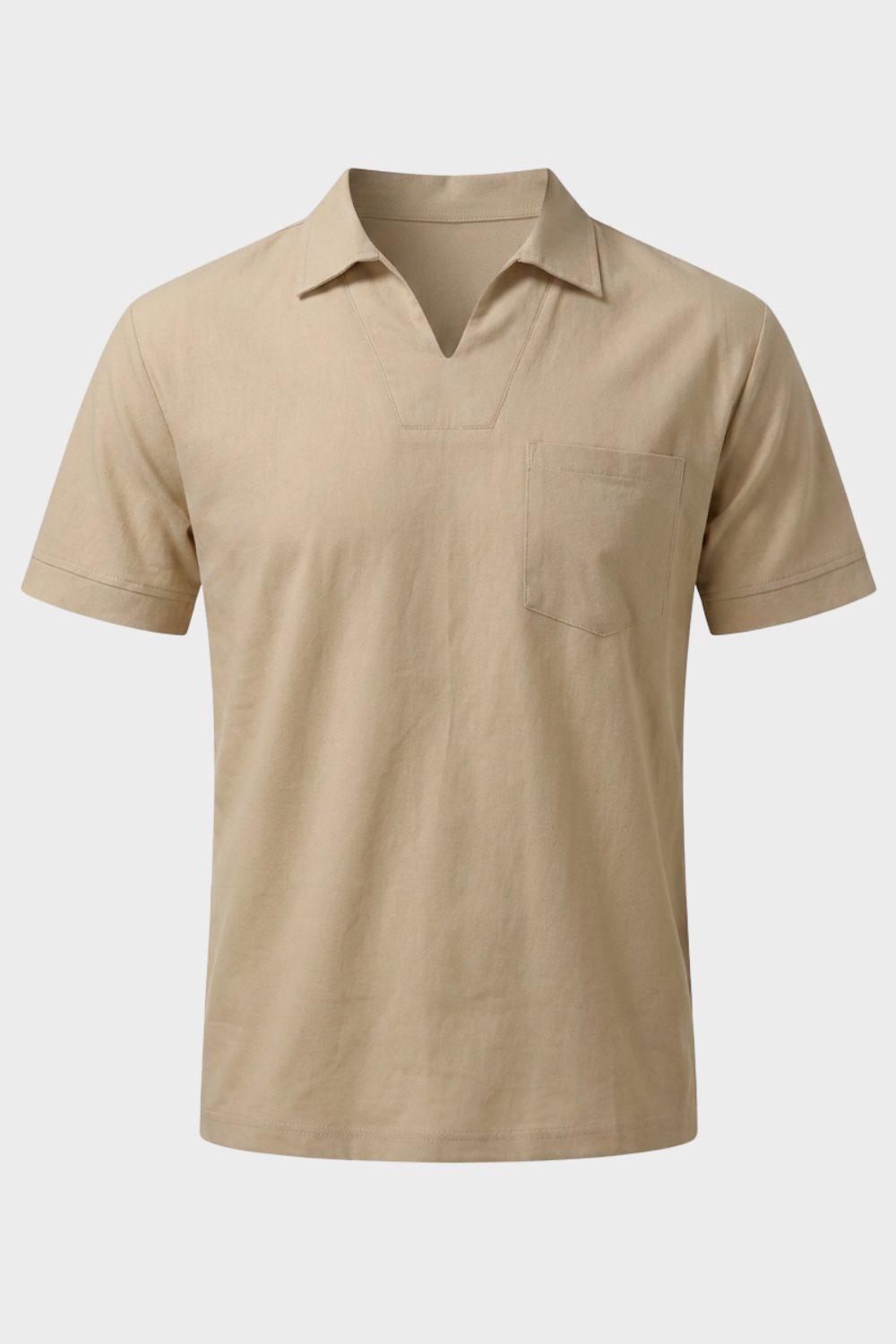 Herren Polo-Shirt Spread-Kragen | 3-Knopf