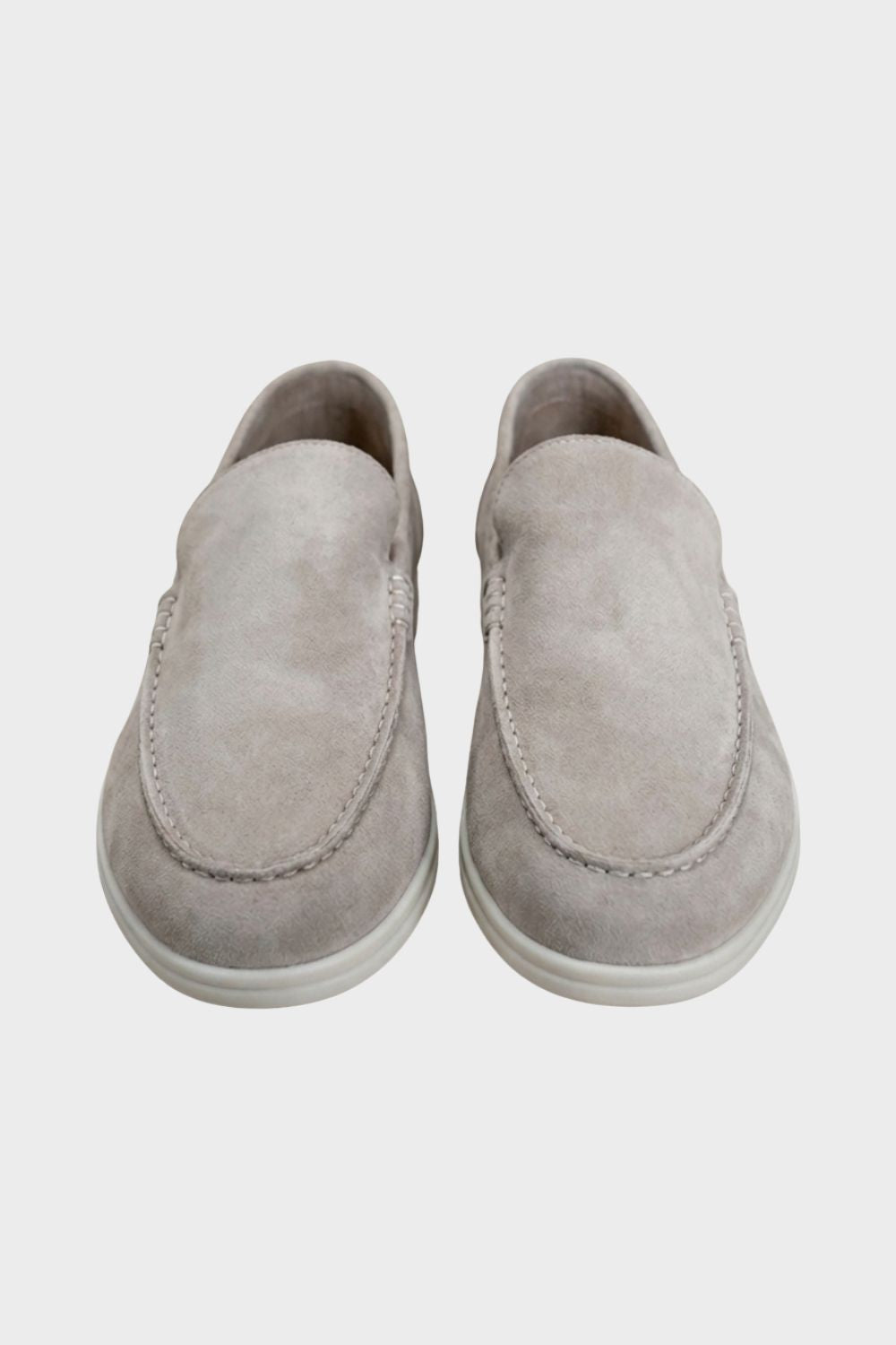 Herren Slip-On Schlupfschuhe Wildleder Memory-Foam – Material-Detail