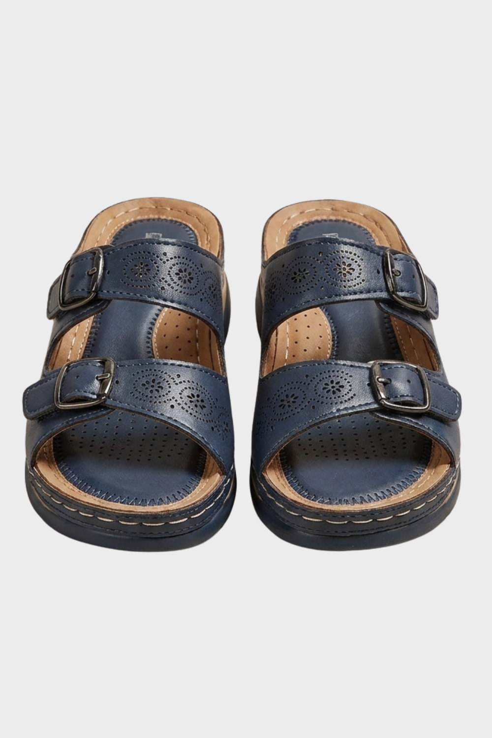 Damen Orthopädische Mules | Doppel-Schnalle