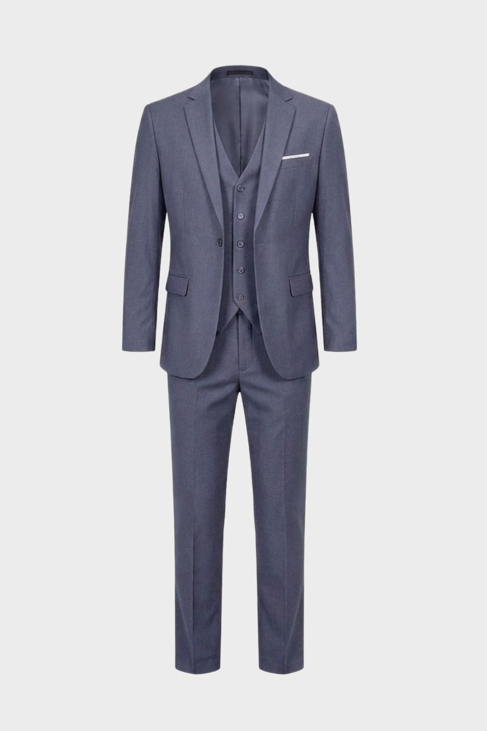 Herren Dreiteiler Notch-Revers V-Weste – Lifestyle-Look