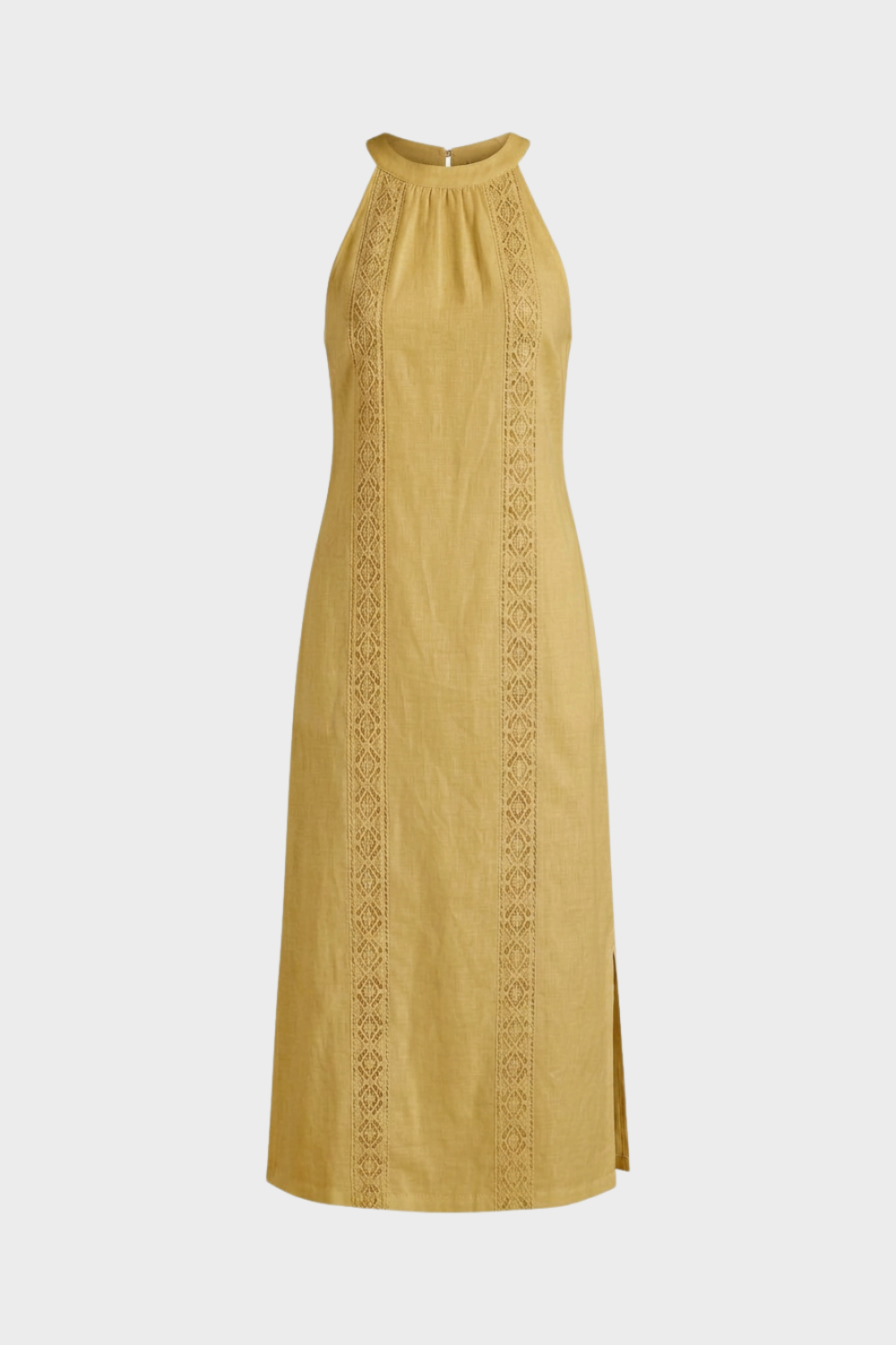 Damen Sommerkleid mit Halterkragen