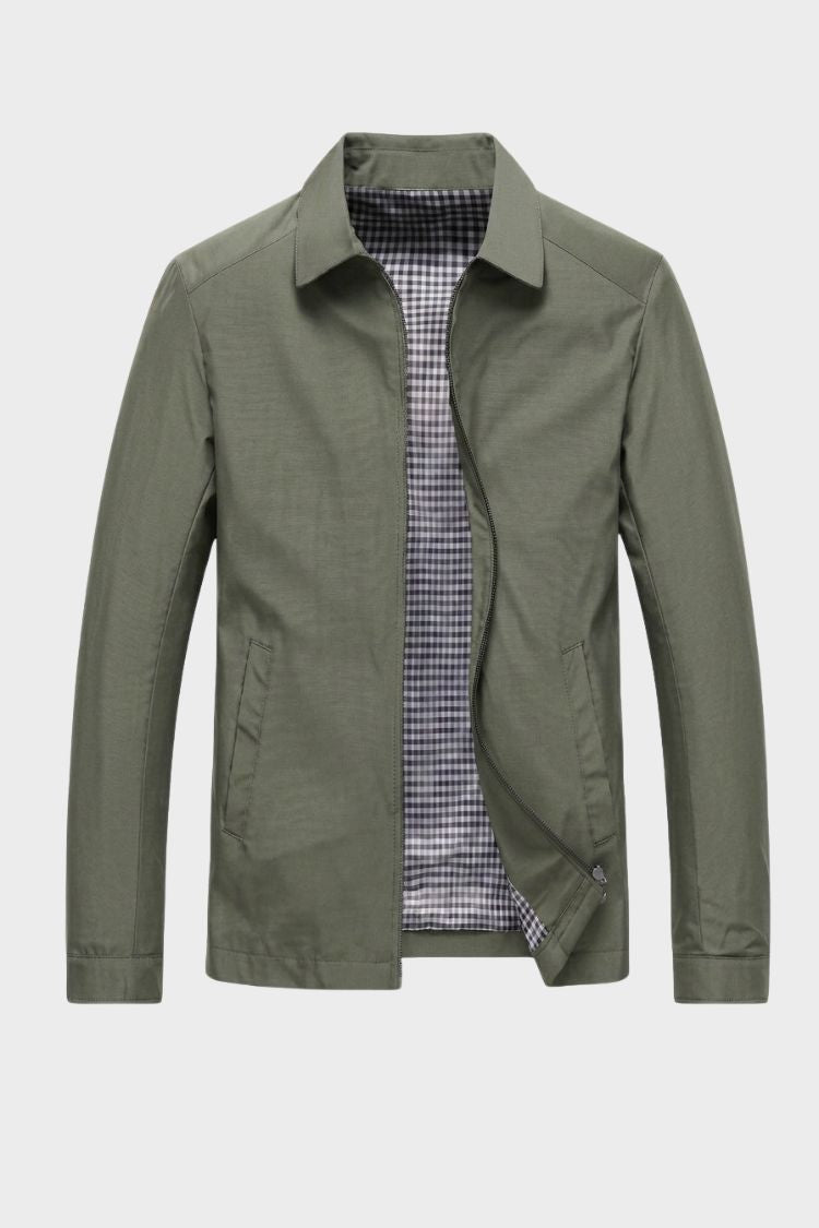 Herren Harrington-Jacke | Umlegekragen & Frontzipper