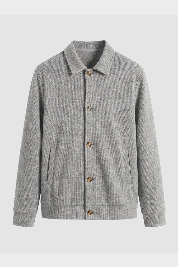 Herren Overshirt-Jacke | Knopfleiste & Aufgesetzte Taschen