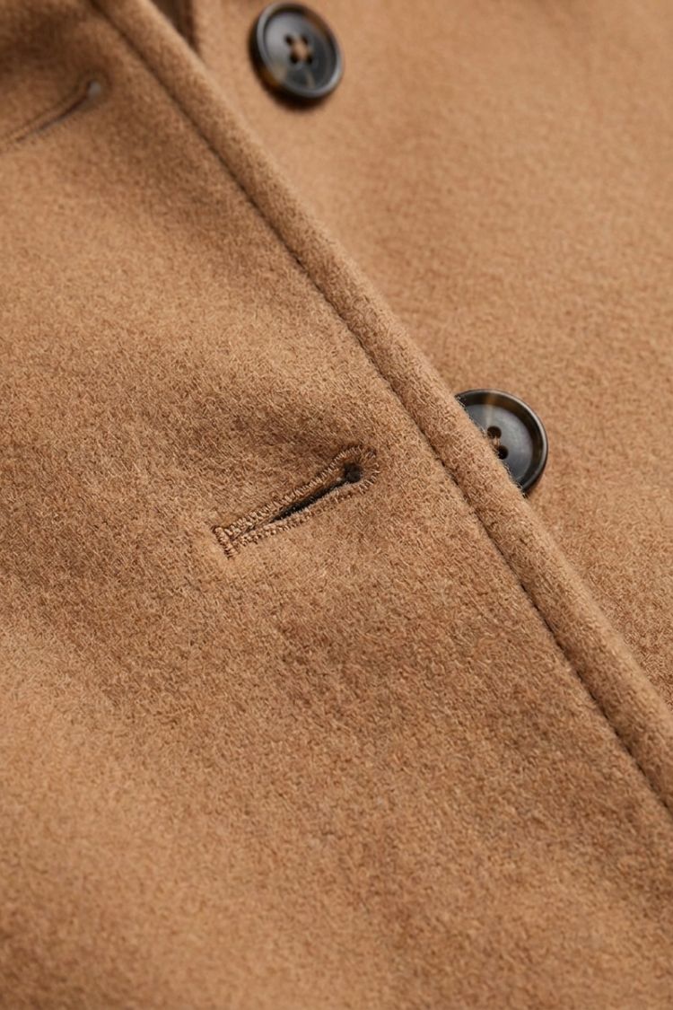 Damen Langer Trenchcoat | Taillierte Knopffront