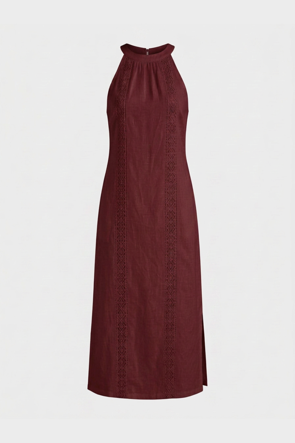 Damen Sommerkleid mit Halterkragen