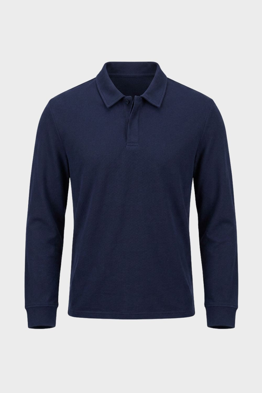 Herren Langarm-Polo | Polokragen & Knopfleiste