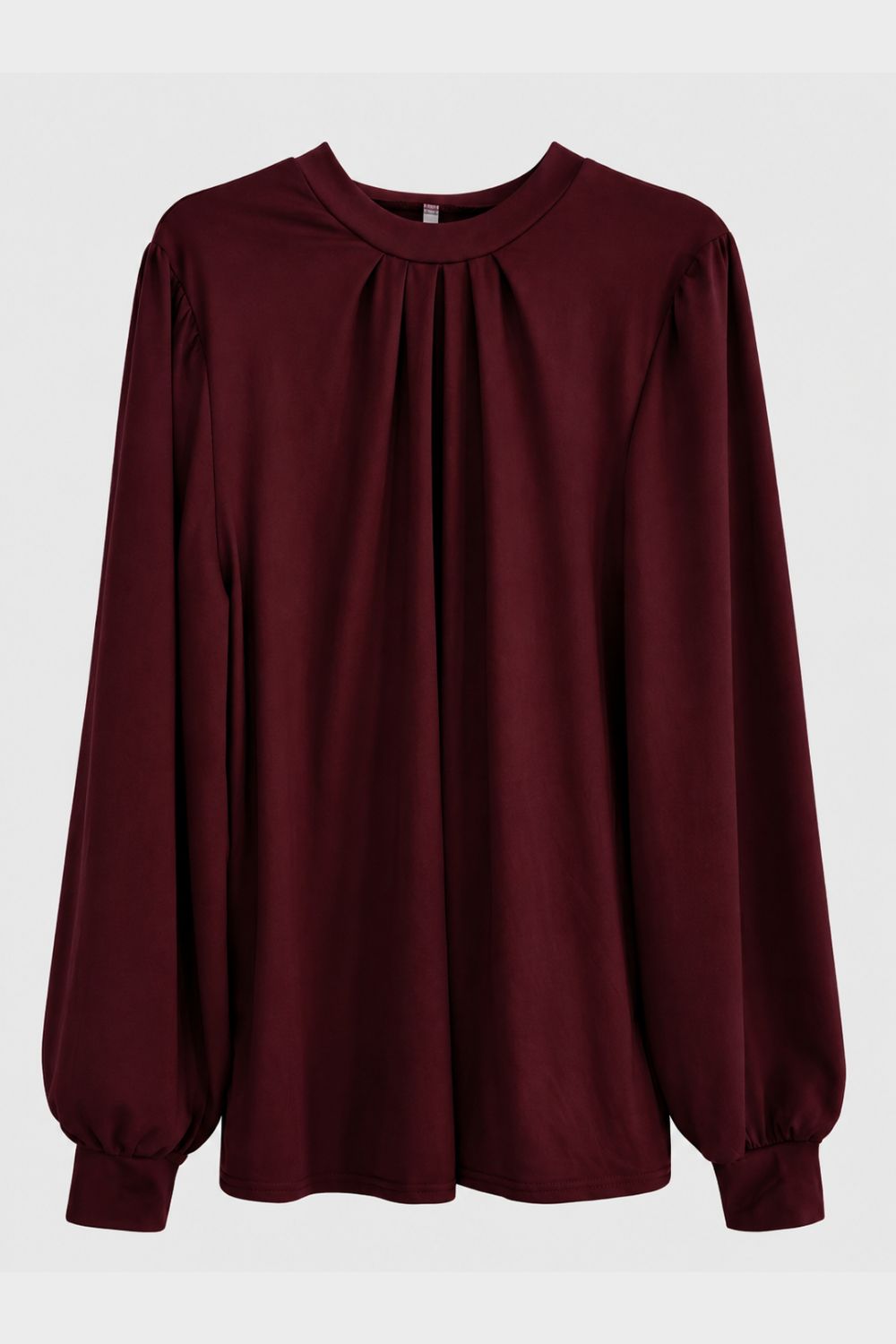 Damen Bluse mit Faltendetails | Puffärmel