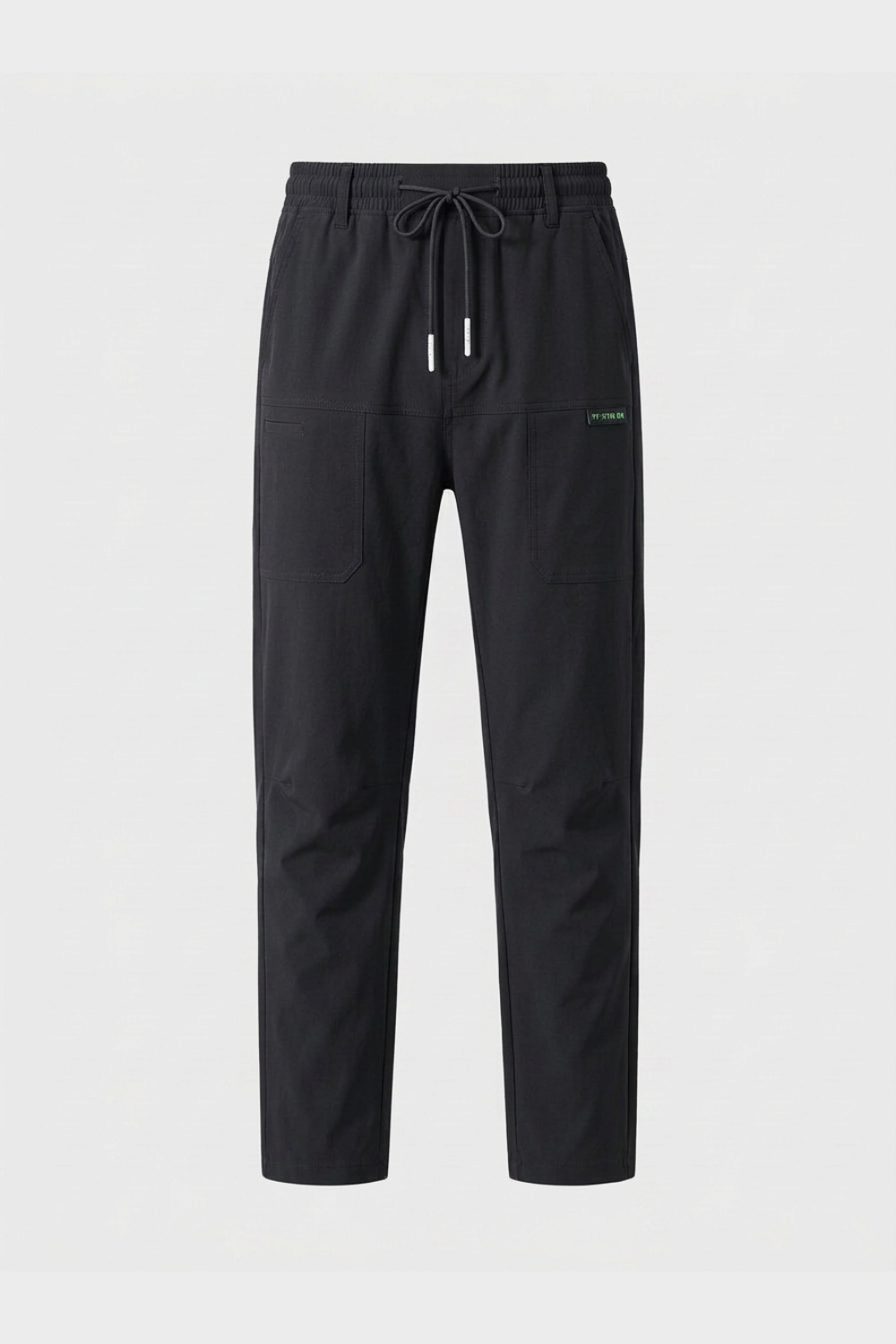 Herren Seitentaschen Bügelfalte Slim-Fit Hose