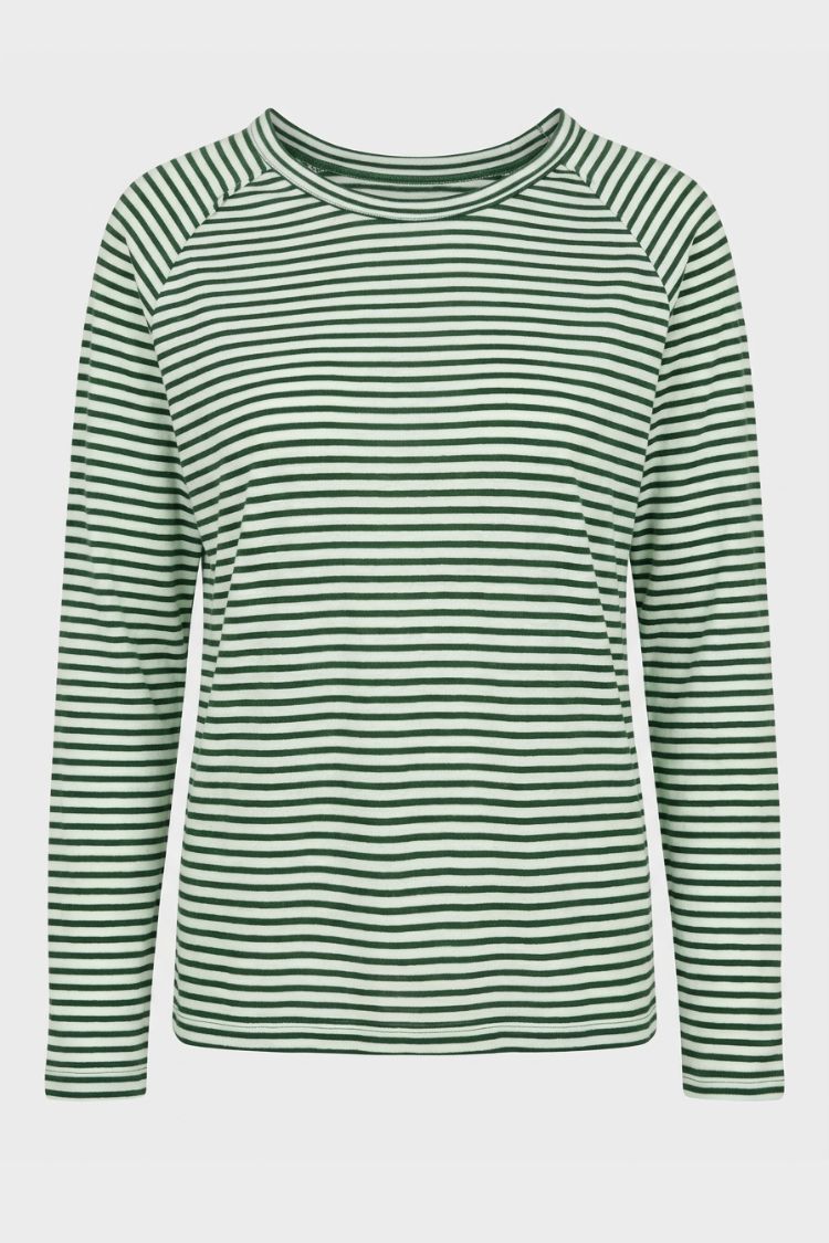 Damen Gestreiftes Langarmshirt | Lockere Passform