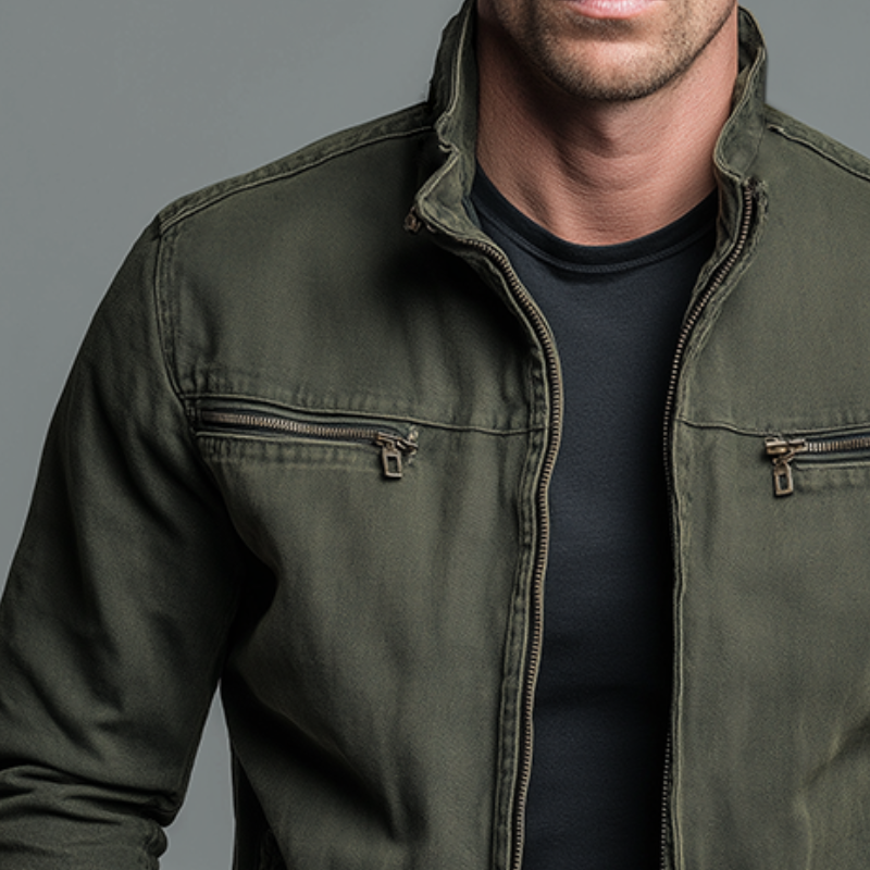 Herren Marion Casual Jacke Baumwolle – Rückansicht