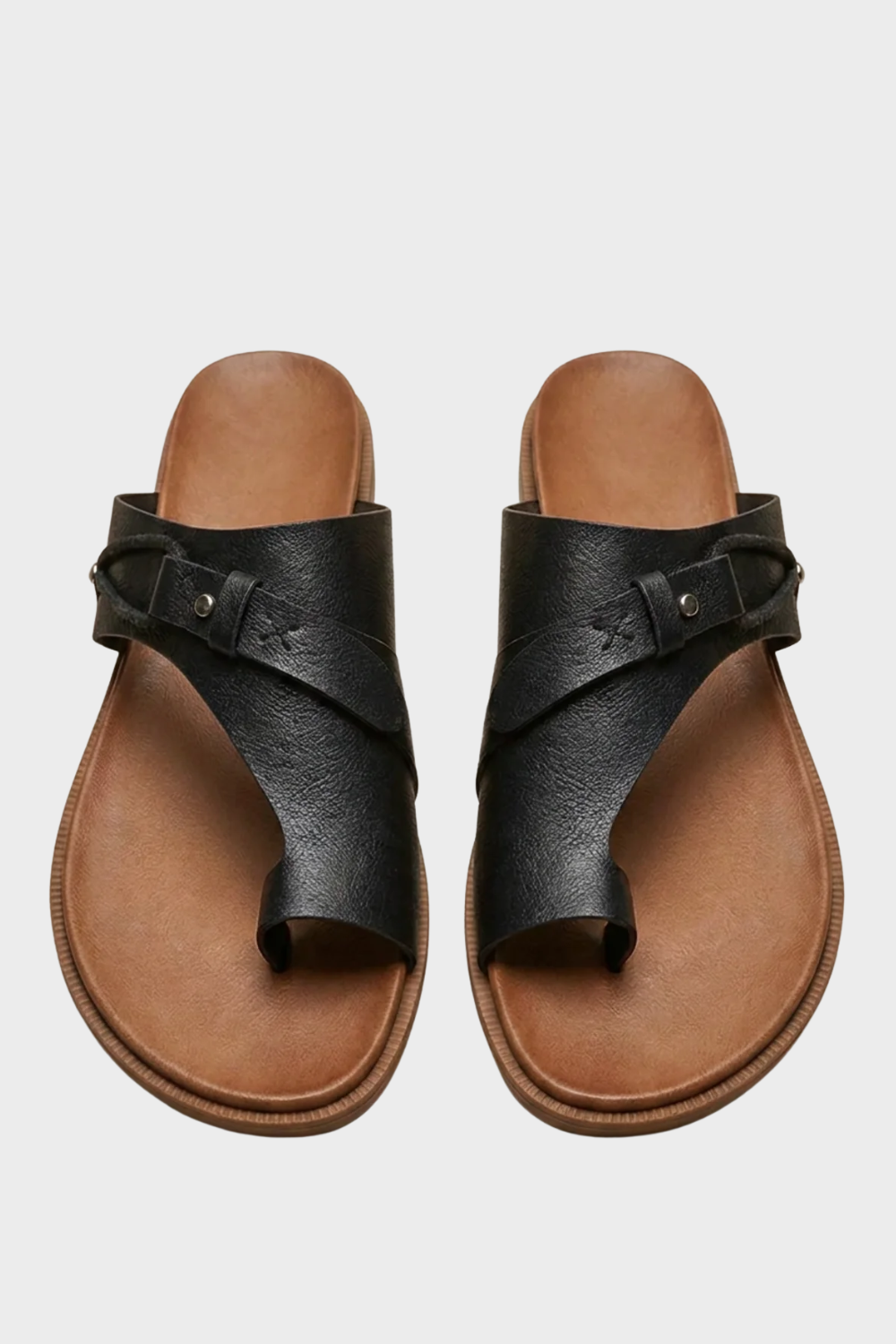 Damen Zehentrenner | Leder flach