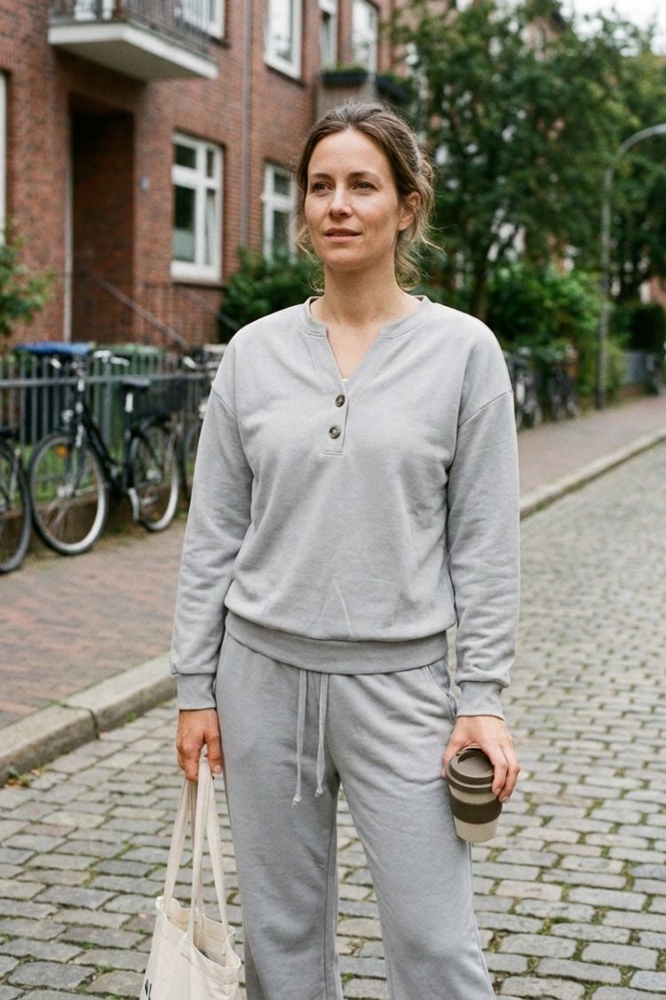 Damen 2-Teiler Set | Weite Hose