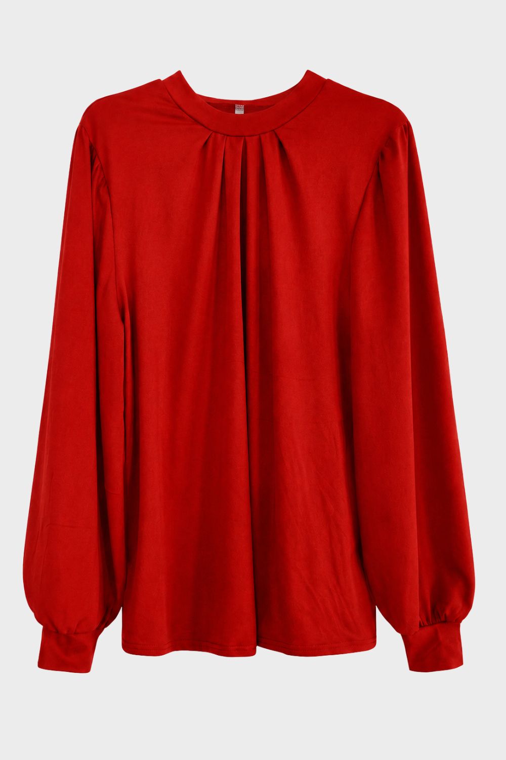 Damen Bluse mit Faltendetails | Puffärmel