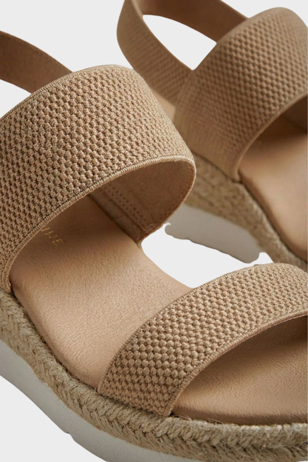 Damen Espadrilles Bast-Plateau Keilabsatz – Detail-Ansicht