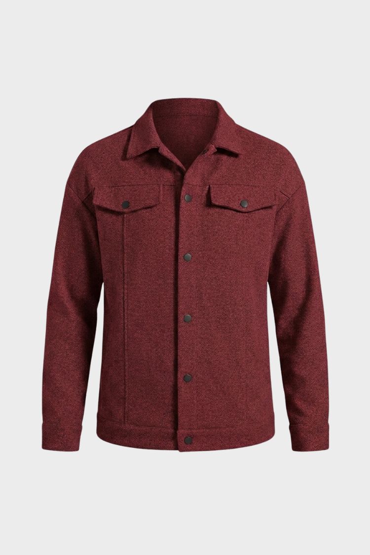 Herren Trucker Jacke | Druckknopf