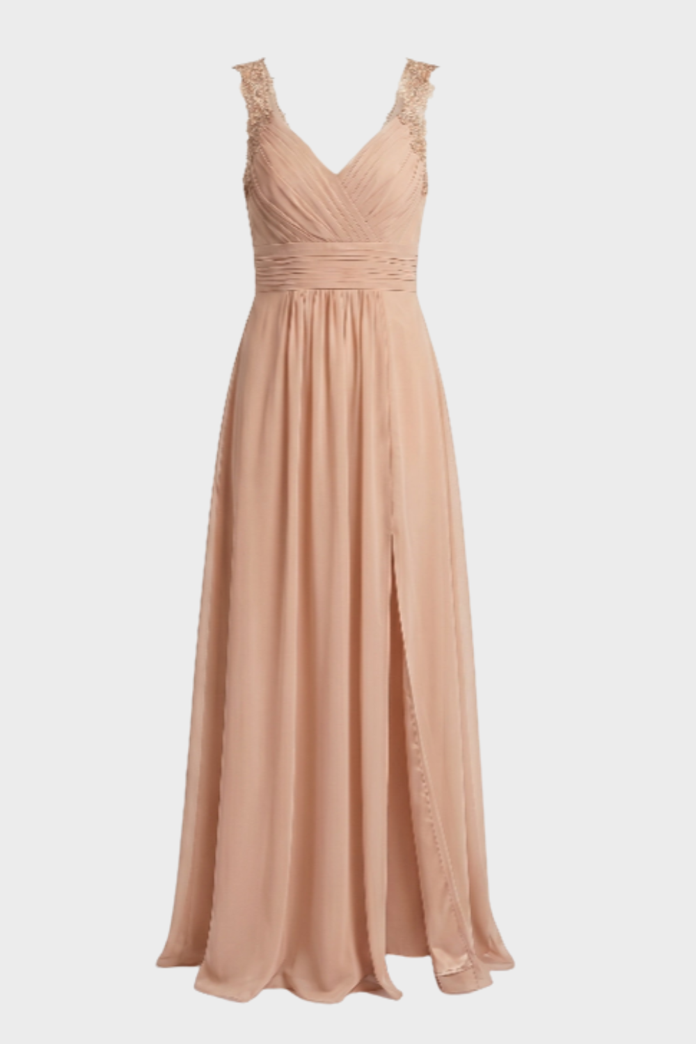 Damen Abendkleid V-Ausschnitt Langarm Maxi – Größentabelle