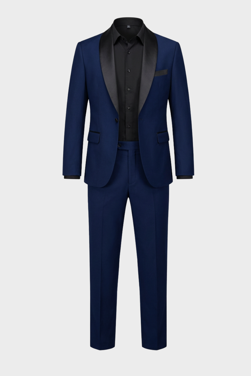 Herren Smoking Slim Fit Schalkragen – Rückansicht