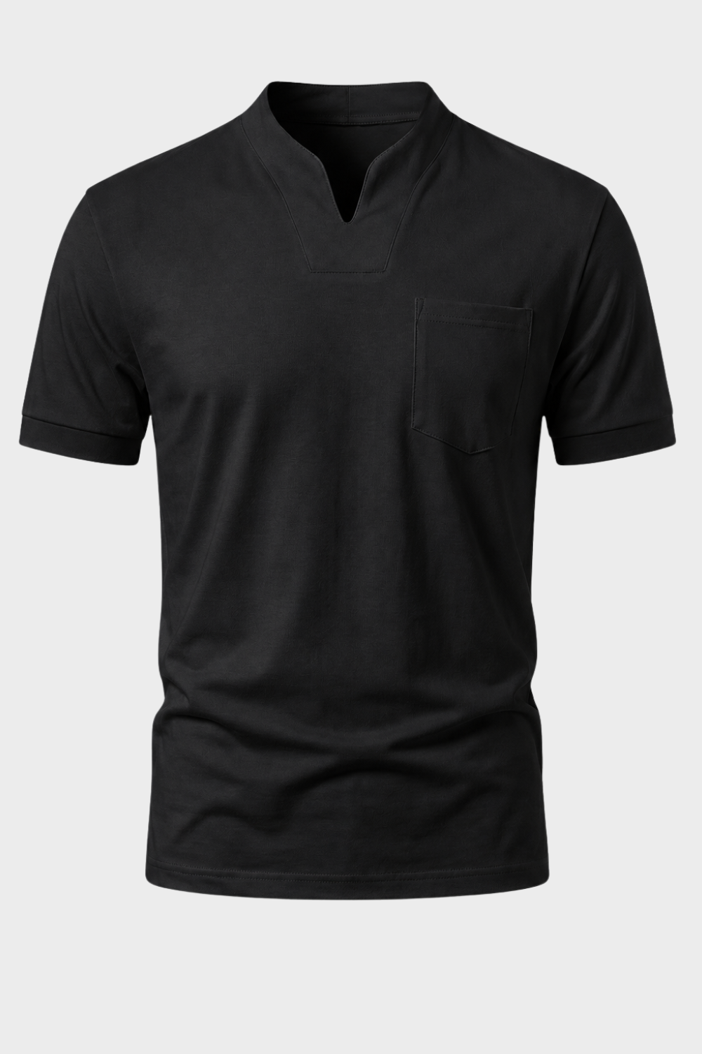 Herren Polo-Shirt Spread-Kragen | 3-Knopf