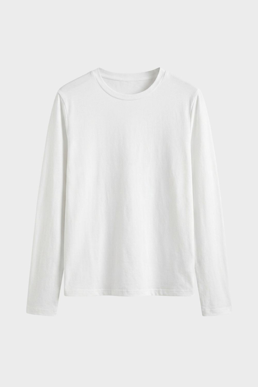 Damen Langarmshirt | Rundhalsausschnitt & Seitenschlitze