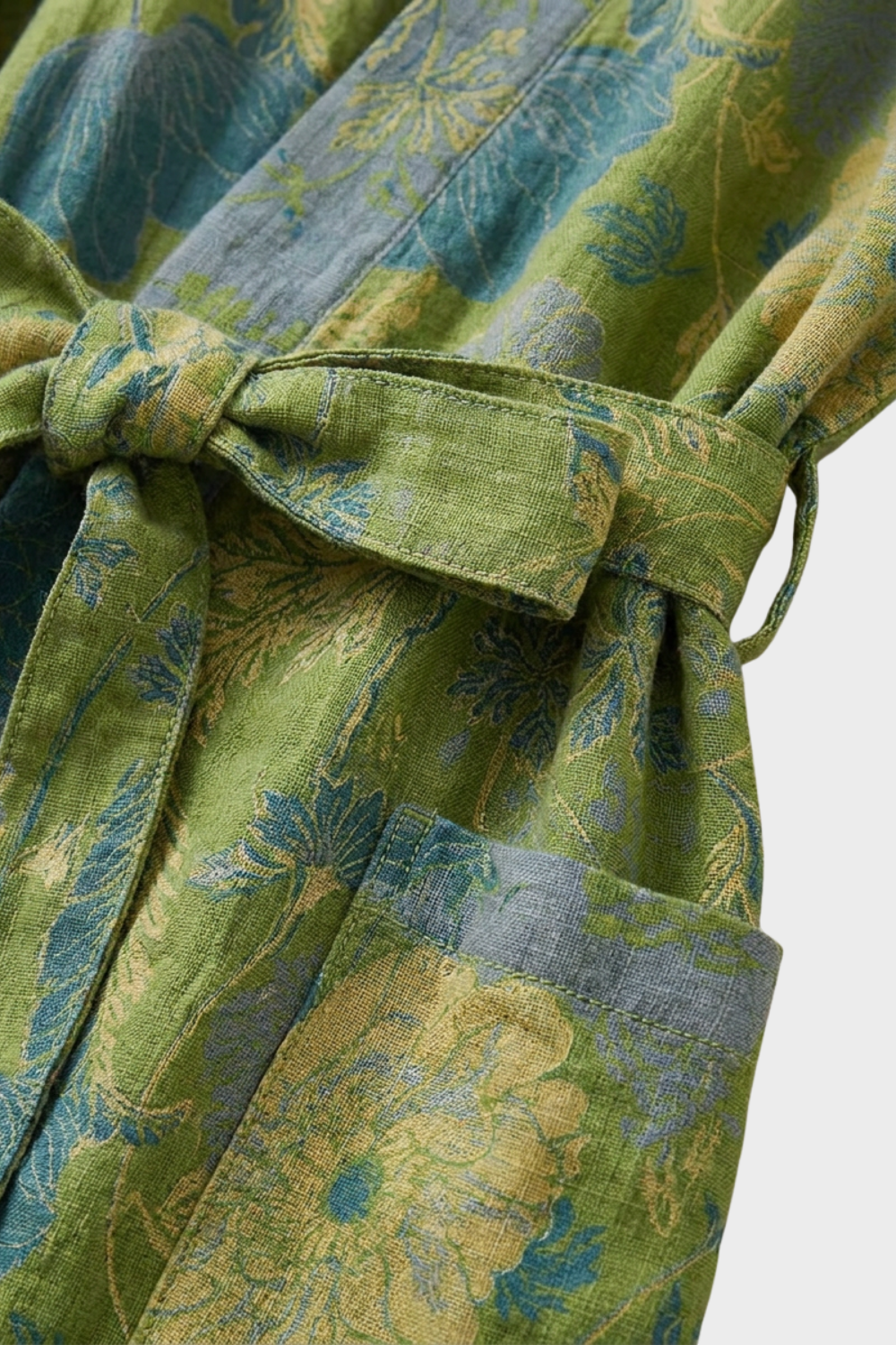 Damen Kimono | Bademantel knielang Gürtel