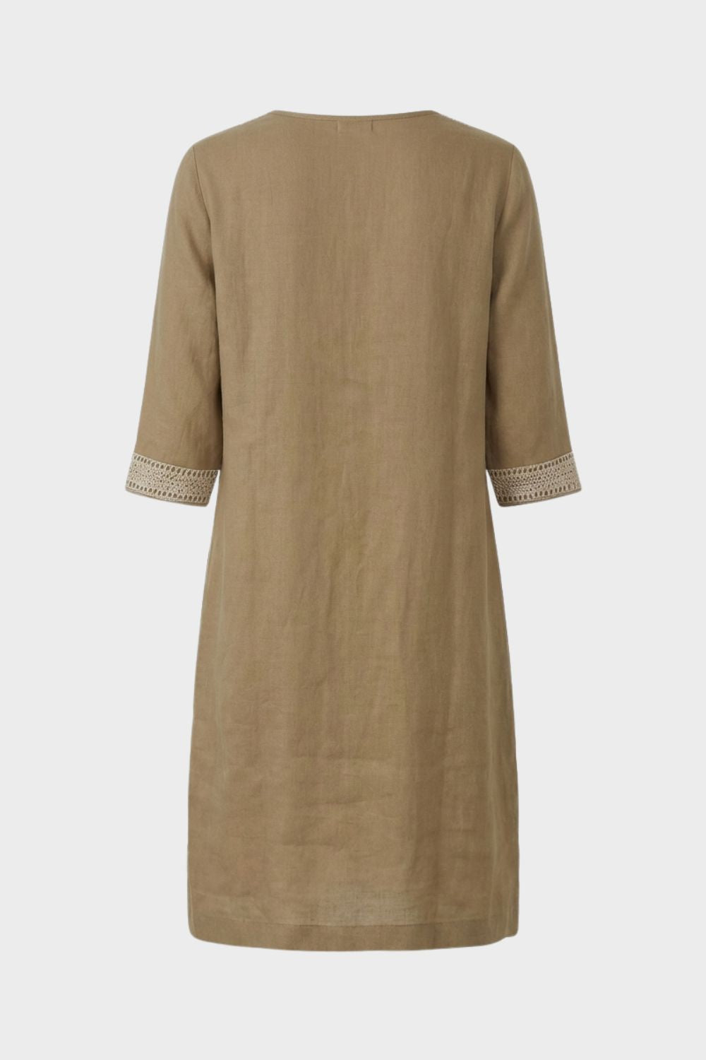 Damen Kleid V-Ausschnitt 3/4 Ärmel – Größentabelle