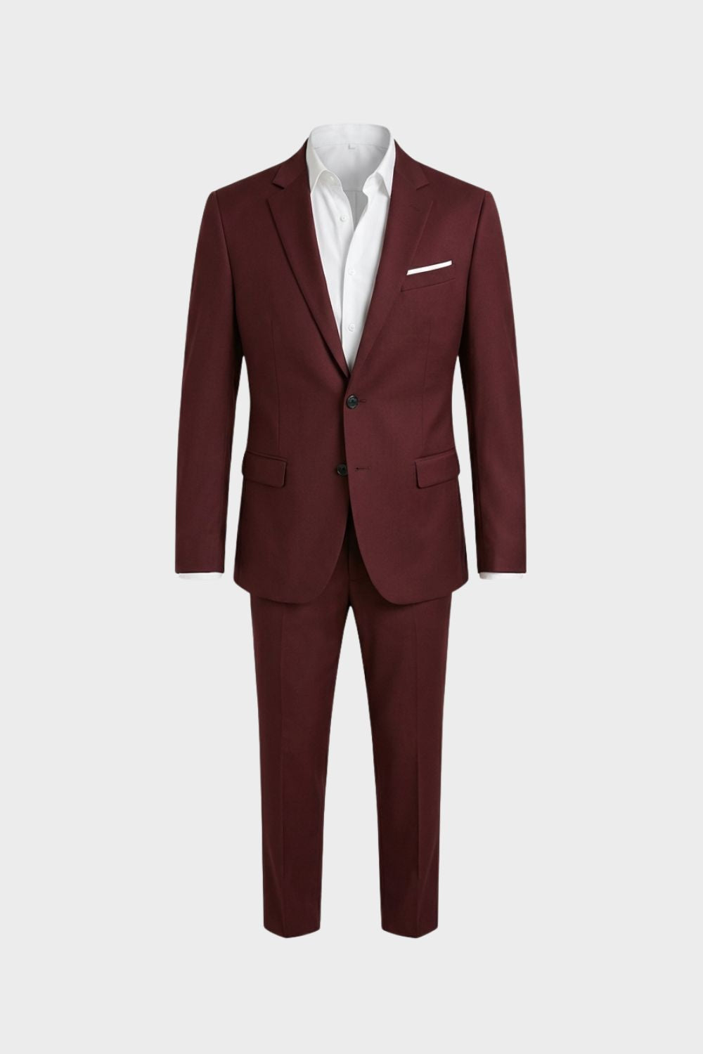 Herren Slim Fit Anzug Zweiteiler Reverskragen – Hauptansicht