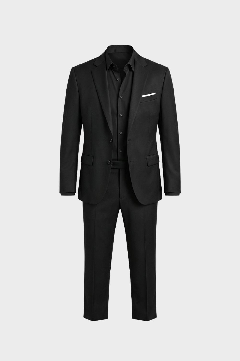 Herren Slim Fit Anzug Zweiteiler Reverskragen – Detail-Ansicht