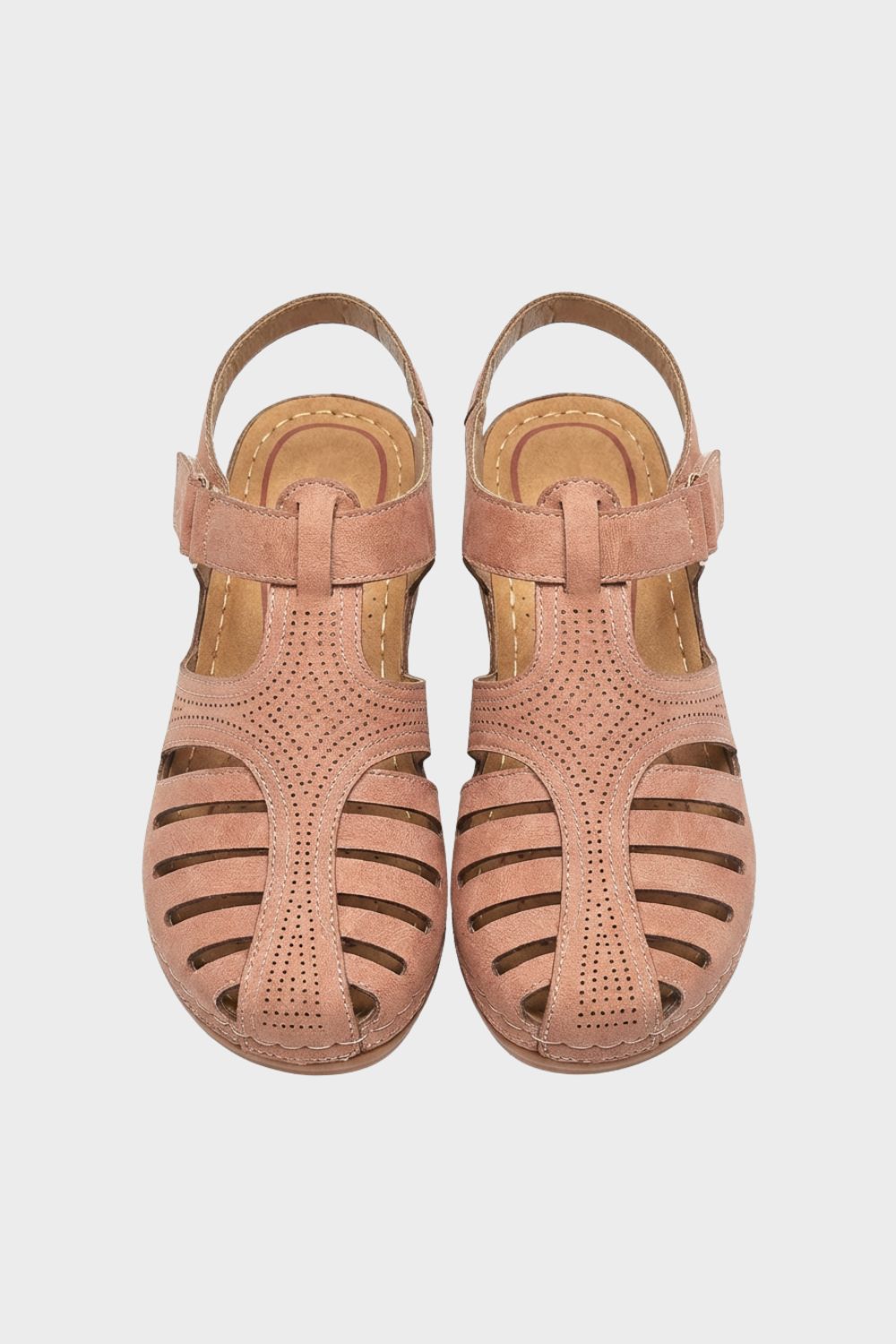Damen Sandalen Klett mit Lochmuster – Farb-Übersicht