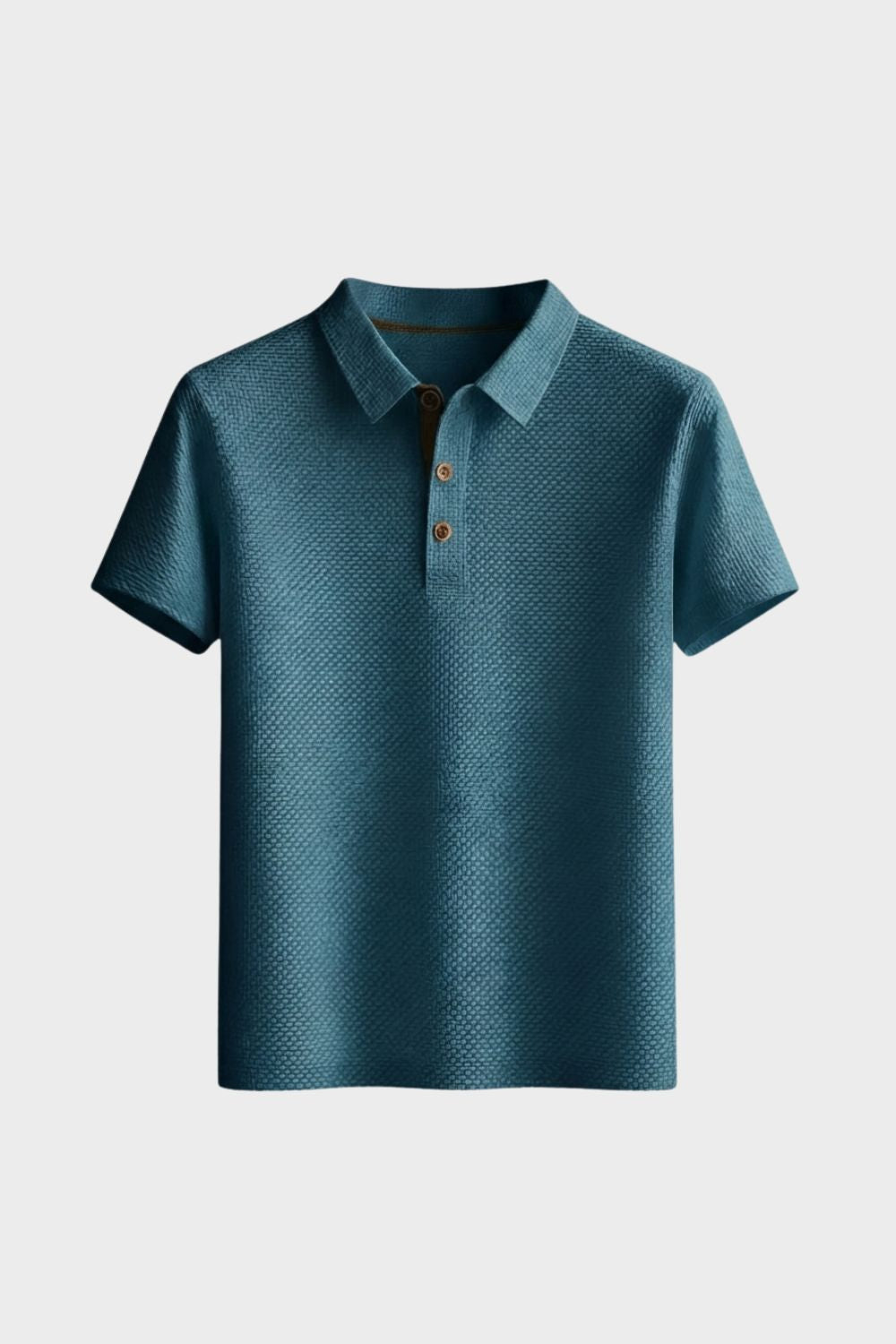 Herren Poloshirt Kurzarm Knopfleiste – Rückansicht